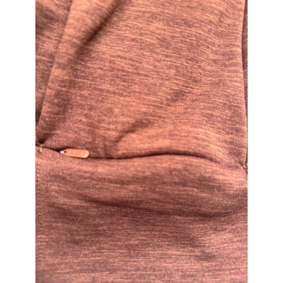 Athleta Womens Cozy Half-Zip Pullover Sweatshirt Size Small Brown Fleece - Picture 7 of 10